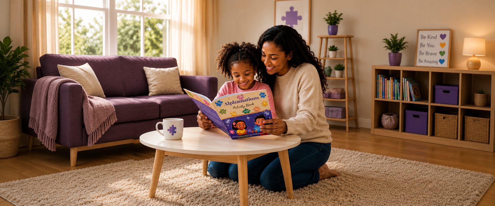 Children engaged in a positive learning environment that encourages literacy, confidence, collaboration, and joyful learning through Alphamations™ resources.